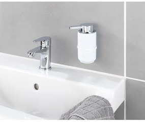 WENKO 54655100 - Dozator de săpun WOYA 250 ml, alb/crom lucios