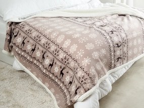 B.E.S. Petrovice Pătură din lână Buffalo Fulgigri-alb, 150 x 200 cm