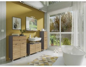 Dulap în decor de stejar Germania Mauresa, înălțime 120 cm