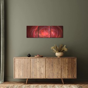 Tabloul modern abstract (cu ceas) (90x30 cm)