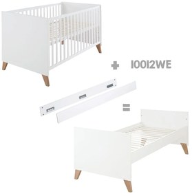 Pătuț alb/în culoare naturală 70x140 cm Ole – Roba