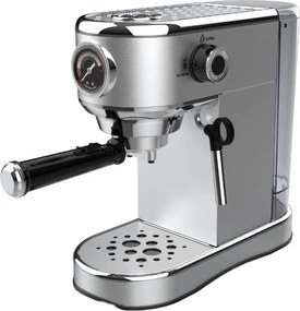 Resigilat: Espressor manual Oliver Voltz OV51171G, 1450W, 15 bar, 1 L, Standby, Oprire automata, Argintiu