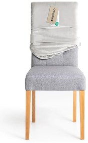 Husă gri deschis elastică pentru scaun 48 cm Sento – Restilo