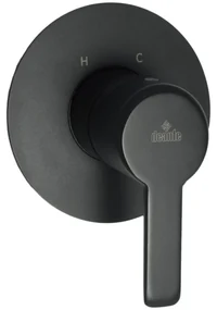 Baterie dus monocomanda incastrata Deante Arnika negru mat