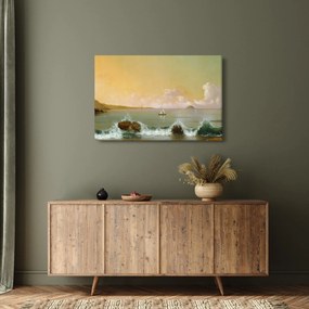 Tablou - Martin Johnson Heade, Rio de Janeiro Bay, reproducere (90x60 cm)