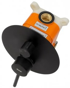 REA-P4100 - Set de duș LUNGO cu baterie încastrată, negru