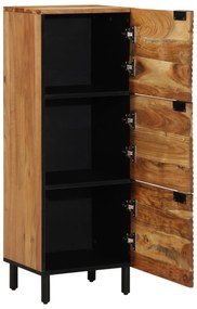vidaXL Bufet cu raft cu ușă Maro 40 x 33 x 110 cm Lemn masiv de acacia