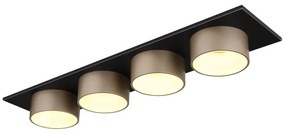 Plafoniera LED negru sampanie RAYMOND 4L