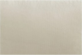 Fotoliu bean bag bej cu tapițerie din catifea reiată Lilibet – Bobochic Paris