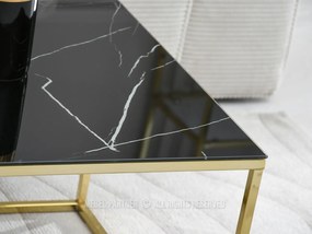 Măsuță de cafea Bella M (negru + auriu). 1111569
