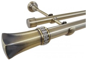 Galerie fara inele PLUTON CRYSTAL - 25/19 - aur antic (Alege marime: 240 cm)