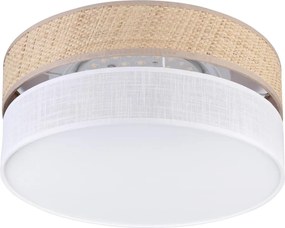 Plafonieră LED SIRJA BOHO, 20 W, 230 V, Ø 35 cm, bej/alb