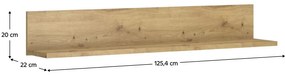 Raft de perete IRON (stejar artisan). 1091576