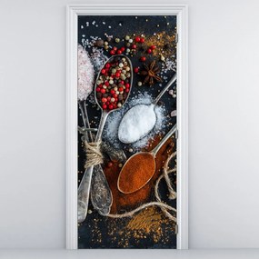 Fototapet pentru ușă - Condimente (95x205cm)