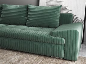 Colțar extensibil dumonde cu ladă de depozitare si sezut confortabil din spuma high-density, Leonardo Ambience Verde 260x185 cm