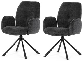 Set de scaune de sufragerie DCH-D1330 BK2, 2 buc.