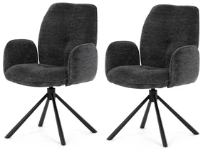 Set de scaune de sufragerie DCH-D1330 BK2, 2 buc.