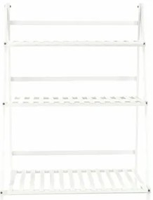 Suport pentru flori din bambus Nepel Tip 1 alb, 70x 40 x 96 cm