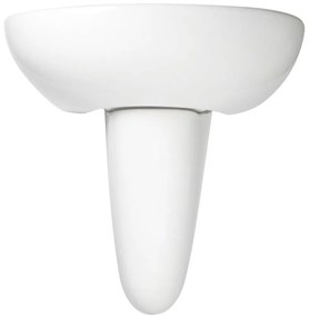 Semipiedestal chiuveta baie alb Deante Jasmin