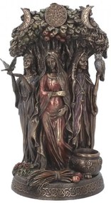 Statueta rasina si bronz Maiden, Mother, Crone 27 cm