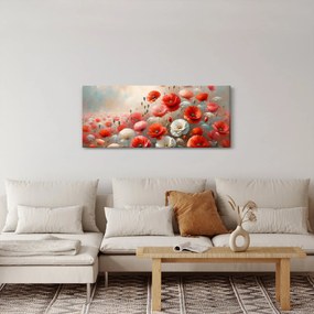 Tablou - Pictură cu maci (120x50 cm)