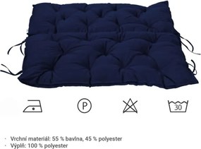 STILISTA Pernă de bancă, 98 x 100 x 8 cm, albastru