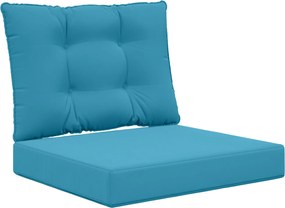 vidaXL Perna pentru canapea de exterior 2 pcs Albastru regal Poliester