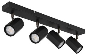 Spot Globo 57918-4B JAMES 4xGU10/25W/230V negru