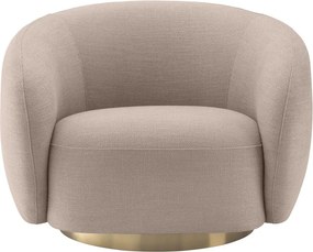 Fotoliu pivotant design elegant Brice, avalon sand 115169 HZ