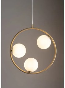 Lustră pe cablu AQUA 3xG9/12W/230V auriu