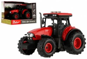 Zetor plastic tractor 9x14cm pe volantă pusă băţ. cu lumină cu sunet in cutie 18x12