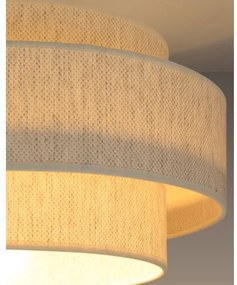 Plafonieră BOHO 1xE27/60W/230V Ø 40 cm albă