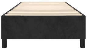 Cadru de pat box spring, negru, 80x200 cm, catifea Negru, 35 cm, 80 x 200 cm
