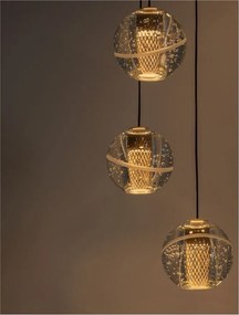 Lustra cu 5 pendule LED design modern LICIO
