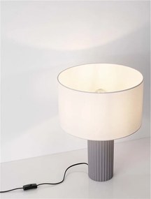 Veioza/Lampa de masa decorativa AMMOS alb/gri