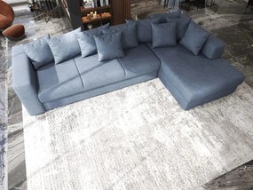 Colțar extensibil dumonde cu ladă de depozitare si sezut confortabil din spuma high-density, Gloria Enjoy Antracit II 320x183 cm