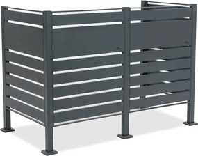 Carcasă pentru 2 coșuri de gunoi de 120l sau 240l Halen CoverTech antracit