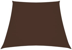 vidaXL Parasolar, maro, 2/4x3 m, țesătură oxford, trapez