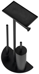 WENKO 26060100 - Set WC COSENZA, 32,5 x 72 cm, negru