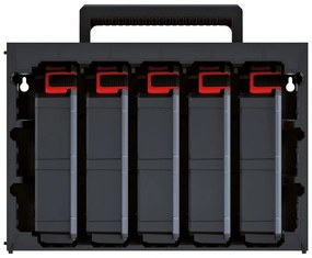 Dulap cu 5 organizatoare despărțitoare 41,5 x 29 x 29 cm, negru