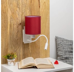 Lampă LED de perete Brilagi NUBILA 1xE27/25W/230V + LED/3W alb/roșu Pompeian