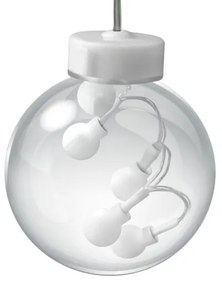 Perdea LED de Crăciun WISH BALLS 108xLED/8 funcții 4,5 m alb cald