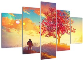 Tablou - casa în deal (150x105 cm)