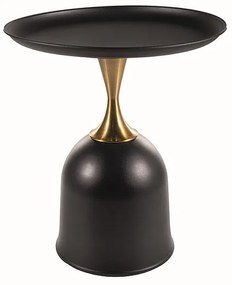 Masa de cafea Libra negru/auriu - d51 x h61 cm