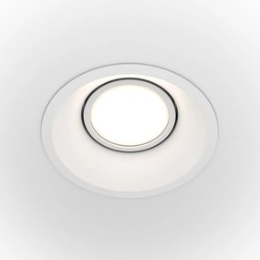 Spot incastrabil design tehnic Dot alb 9,3cm