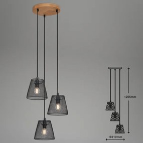 Lustră pe cablu Briloner 4074-035 TAUNUS 3xE14/40W/230V