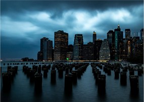 Tablou - Privire spre Zgârâie nori din New York (70x50 cm)