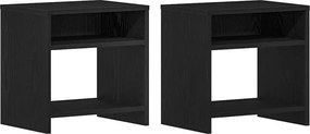 vidaXL Noptiere 2 buc stejar negru 40x30x40 cm lemn de stratificat