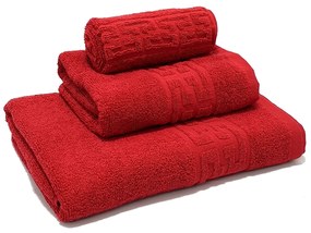 Set 3 prosoape de baie 70x130 cm, 50x90 cm, 30x50 cm, bumbac
