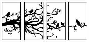 Decorațiune de perete din metal 34x70 cm Branch – Wallity